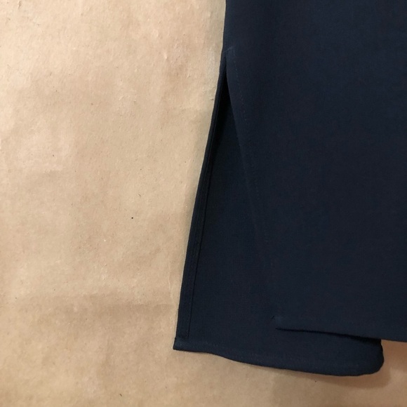 Vince | Bonded Sleeveless High Neck Longline Tunic Tank Top Black Size M - Picture 6 of 9